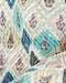 Aqua Green Harlequin Printed Kurta